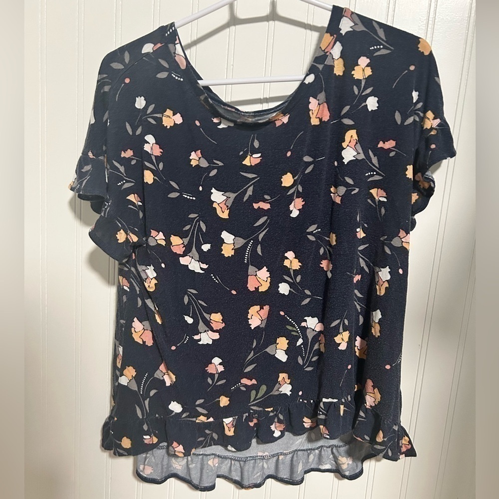 LOFT Womens Floral Top